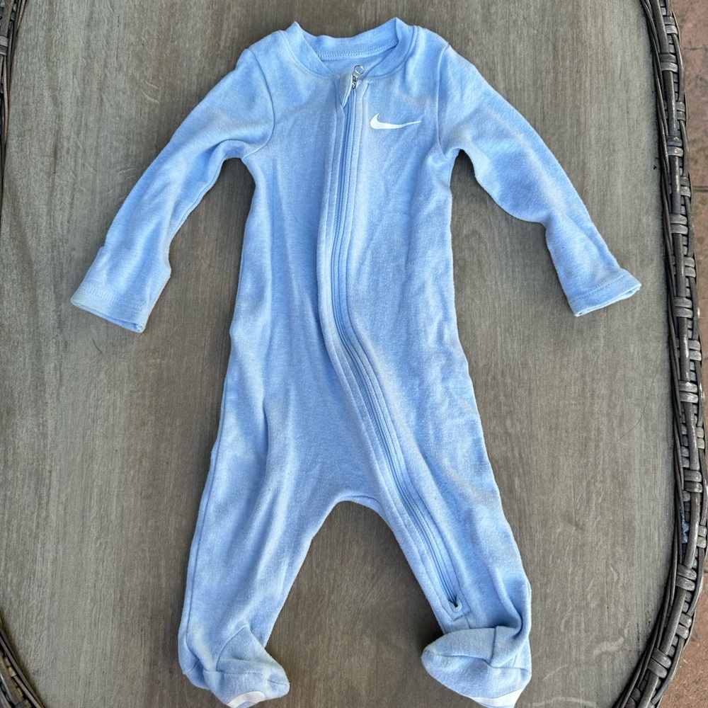 Nike Light Blue Baby Footie